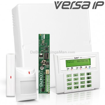 VERSA IP RF Pack met Groen LCD, incl. RF Module, Draadloos Magneetcontact en Bewegingsmelder