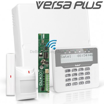 VERSA PLUS RF Pack met Draadloos Wit LCD, incl. RF Module, Draadloos Magneetcontact en Bewegingsmelder