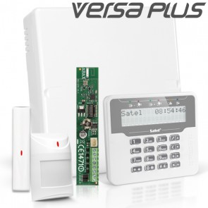 VERSA PLUS RF Pack met Wit LCD, incl. RF Module, Draadloos Magneetcontact en Bewegingsmelder