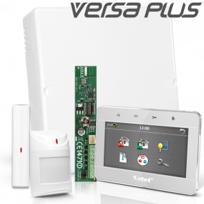 VERSA PLUS RF Pack met Zilver Touchscreen bediendeel, incl. RF Module, Draadloos Magneetcontact en Bewegingsmelder