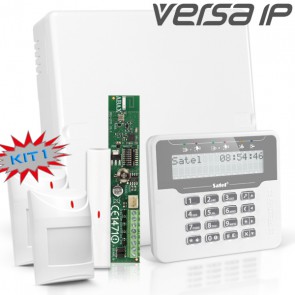 VERSA IP RF Pack met Wit LCD, incl. RF Module, Draadloos Magneetcontact en 2x Bewegingsmelder